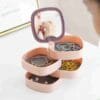 360 Degree Rotating Jewelry Organizer with Mirror - Random Color